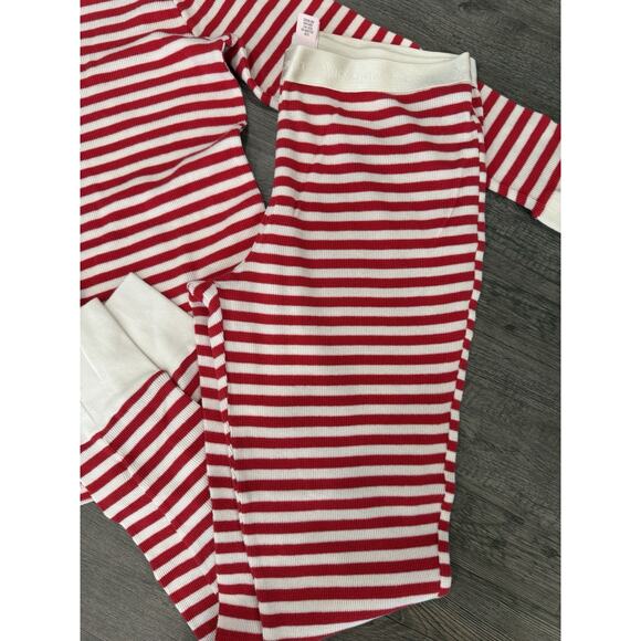 Victoria's Secret Pajama Set Red & White Stripe Medium Cotton Holiday Christmas - Picture 3 of 7